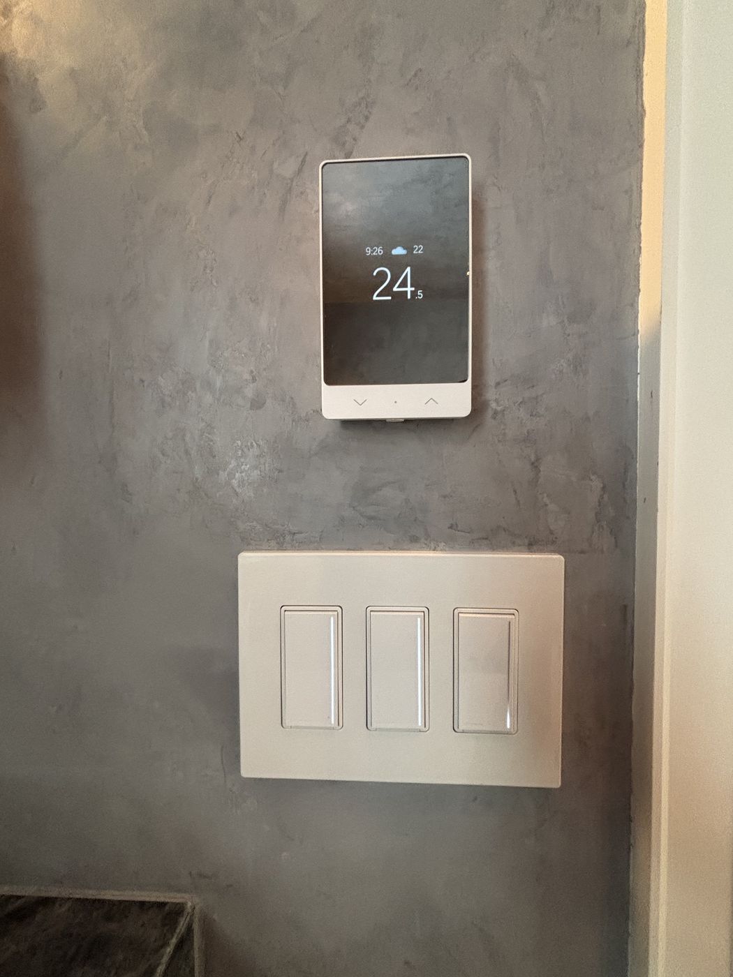 Clean labelled electrical panel with organized wiring