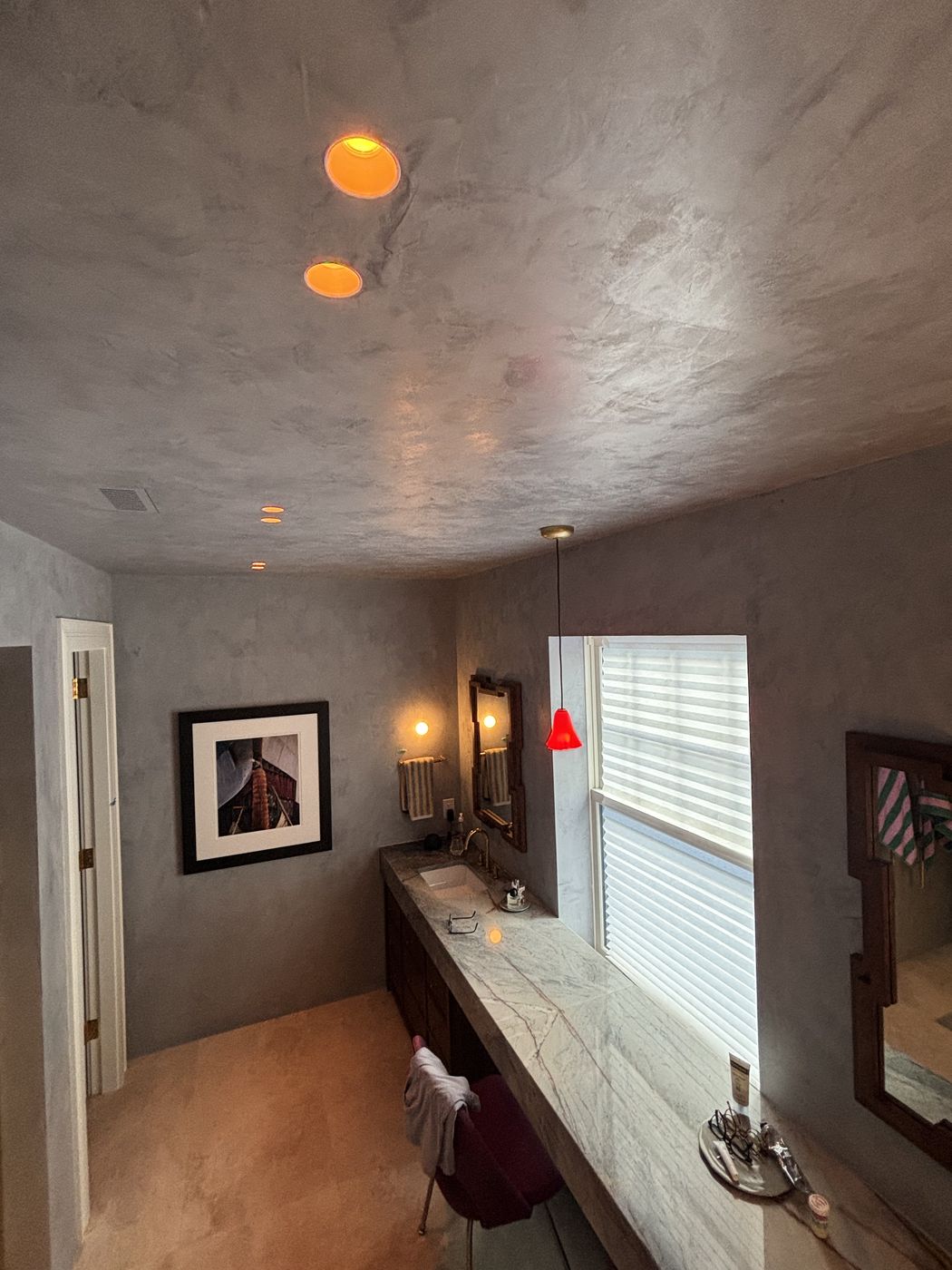 Pot lights and smart controls on plaster
